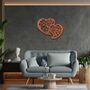 Metal Hearts Wall Art Bedroom Hanging Decor, thumbnail 7 of 12