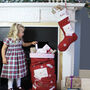 Personalised Red Letter To Santa Stocking And Sack, thumbnail 1 of 4