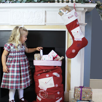 Personalised Red Letter To Santa Sack, 2 of 4