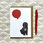 Spanish Water Dog Greetings Card, thumbnail 3 of 5