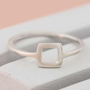 Sterling Silver Shape Rings, 8 of 12