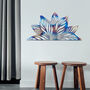 Metal Lotus Mandala Flower Wall Art Serene Design, thumbnail 5 of 12