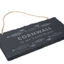 Cornwall Is My Happy Place Illustrated Fish Slate Sign, thumbnail 2 of 3