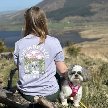 Personalised Life Is Better With Your Dog T Shirt, 4 of 12