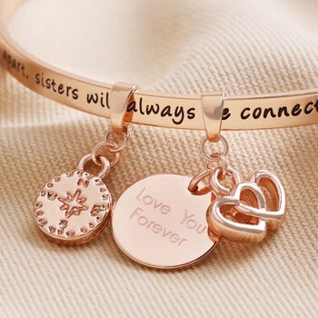 Personalised 'Sisters' Meaningful Word Bangle, 3 of 3