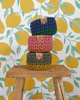 Tutti Frutti Crochet Basket Kit, 3 of 8