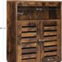 Storage Cabinet With Two Doors And Open Compartment, thumbnail 7 of 10