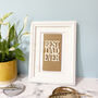 Best Dad Ever Wooden Words Keepsake Card, thumbnail 3 of 6