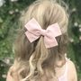 Little Love Cotton Hair Bow/ Swiss Dot, thumbnail 7 of 8