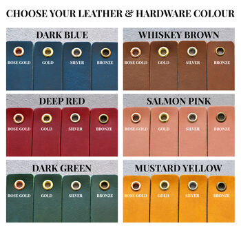 Personalised Leather Bookmark Set Valentine's Gift For Him And Her, 5 of 11