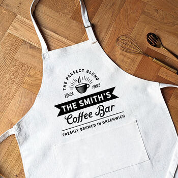 Personalised Barista Apron Coffee Lover Gifts, 2 of 3