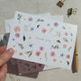 Blush Pink Roses, Gypsophila And Eucalyptus Thank You Cards, thumbnail 8 of 8