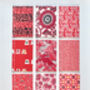 Japanese Washi Notepad Reds, thumbnail 3 of 6