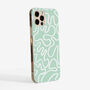 Abstract Line Phone Case In Mint Green, thumbnail 2 of 2