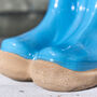 Personalised Blue Wellington Boots Planter, thumbnail 6 of 9