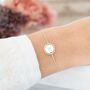 Delicate Initial Disc Personalised Bracelet, thumbnail 1 of 8