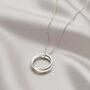 Personalised 9ct Gold Two Ring Russian Necklace, thumbnail 3 of 7