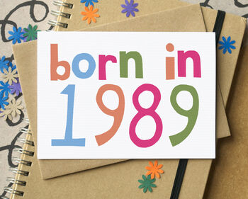 'Born In…' Birthday Card, 6 of 8