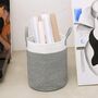 Cotton Rope Laundry Kids Toy Nursery Basket With Handle, thumbnail 2 of 4