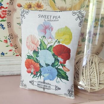 Sweet Peas Seed Packet Fabric Gift, 5 of 7
