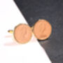 1976 50th Birthday Decimal One Penny Coin Cufflinks, thumbnail 2 of 5