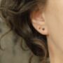 Black Diamond Stud Earrings, thumbnail 3 of 12