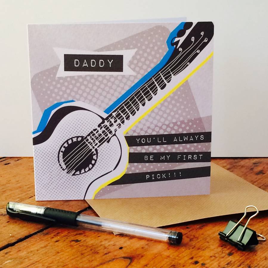 Dad First Pick Card By Allihopa Notonthehighstreet