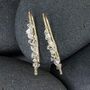 Herkimer Diamond Ear Climbers In 14k Gold Filled, thumbnail 5 of 7