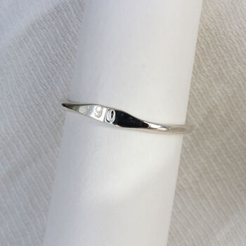 Birth Year Ring In Sterling Silver Or 9ct Gold, 4 of 6