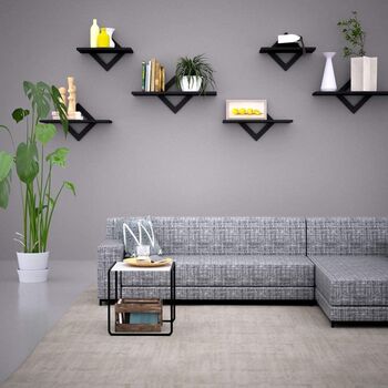 Set Of Three Modern Floating Wall Mounted Shelves, 2 of 10