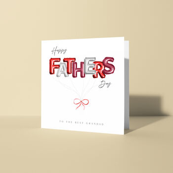 Red Balloons Father's Day Card, 2 of 6