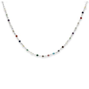 Panacea Silver Plated Gemstone Necklaces, 12 of 12