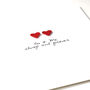 Lgbt Handmade You And Me Always And Forever Card Red, thumbnail 4 of 4