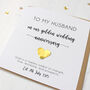 50th Anniversary Card With Gold Heart, thumbnail 1 of 5