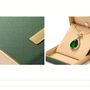 Monaco D’or Gold Emerald Beige Ombré Travel Jewellery Box, thumbnail 6 of 7