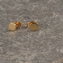 Solid Gold Pin Stud Earrings, thumbnail 3 of 8