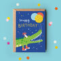 Crocodile Snappy Birthday Card, thumbnail 1 of 3