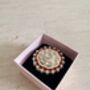 Maroon Pearl Meenakari Gold Ring, thumbnail 3 of 9