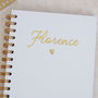 Personalised Simple Name Spiral Foil Notebook, thumbnail 4 of 11