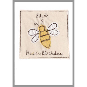 Personalised Bumble Bee Birthday Card For Her Or Him, 2 of 12