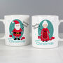 Personalised Mr And Mrs Claus Mug Set – Christmas Gift For Couples, thumbnail 4 of 6