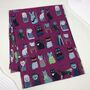 Colourful Fancy Cats Scarf, thumbnail 7 of 10