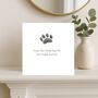 Pet Paw Print Sympathy Greeting Cardv, thumbnail 1 of 6