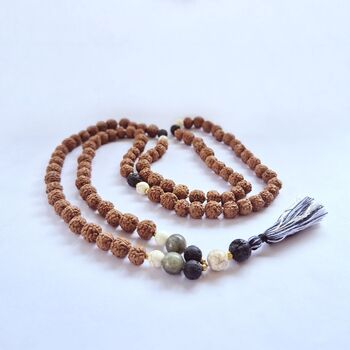 Rudraksha Crystal Mala Necklace | Self Confidence, 2 of 3