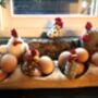 Handmade Farmhouse Chickens Set Of Three Decorations, thumbnail 3 of 3
