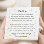 Personalised First Fathers Day Poem Card, thumbnail 1 of 7