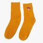 Women's Toadstools Embroidered Cotton Ankle Socks Five Pack, thumbnail 6 of 7