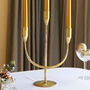 Luxury Gold Wave Candle Holder Centrepiece, thumbnail 6 of 7