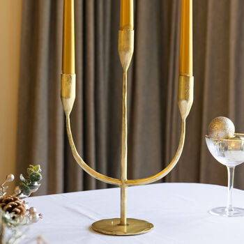 Luxury Gold Wave Candle Holder Centrepiece, 6 of 7
