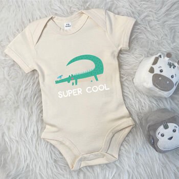 Super Cool Crocodile Jungle Babygrow, 9 of 10